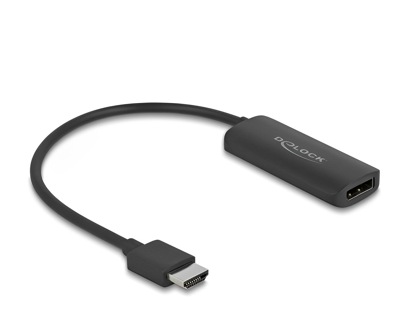 מתאם HDMI 4K זכר לחיבור מסך DisplayPort תומך HDR - delock.israel
