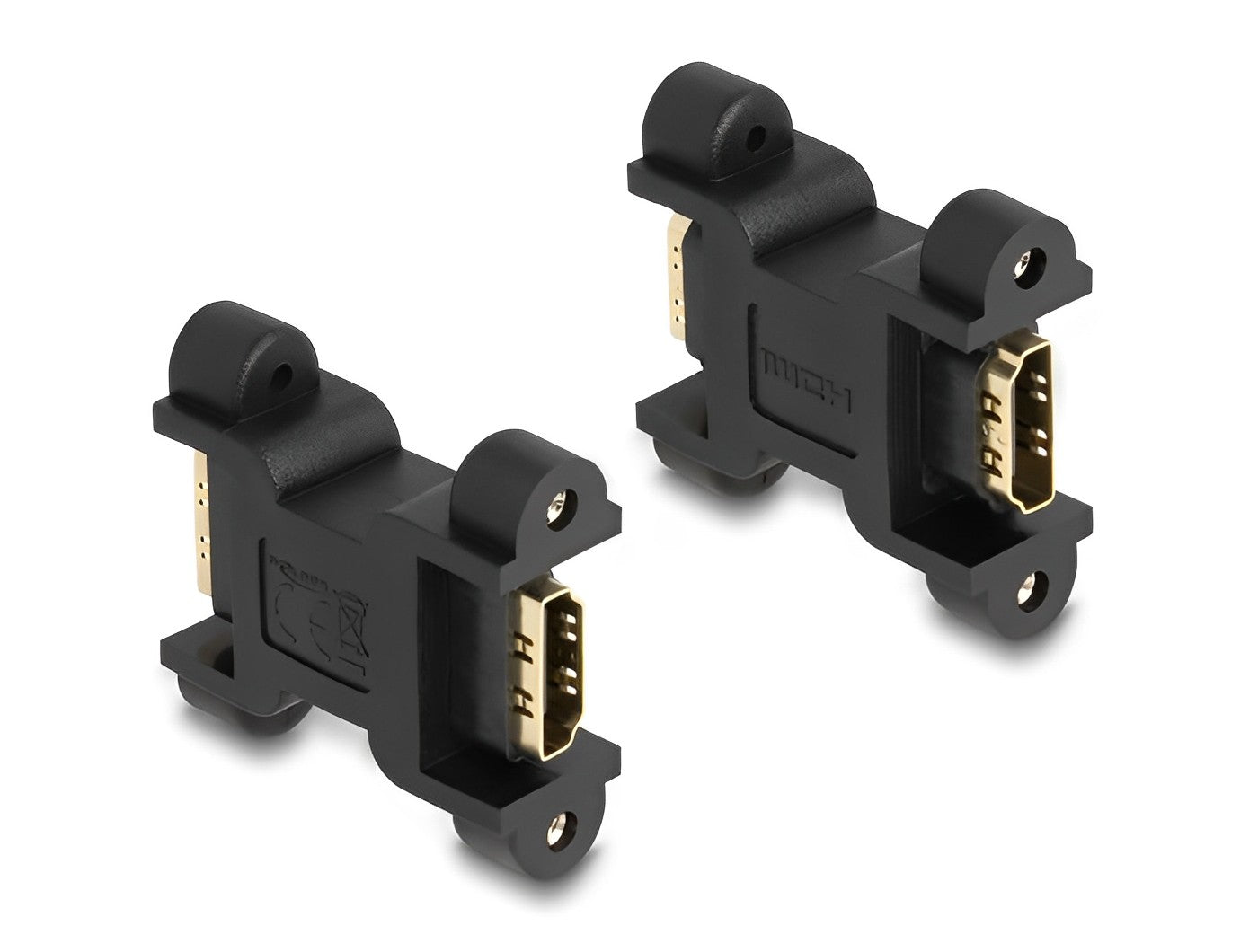 מופה HDMI 4K לפאנל נ/נ עם מרחק בין הברגים 30 מ"מ - delock.israel