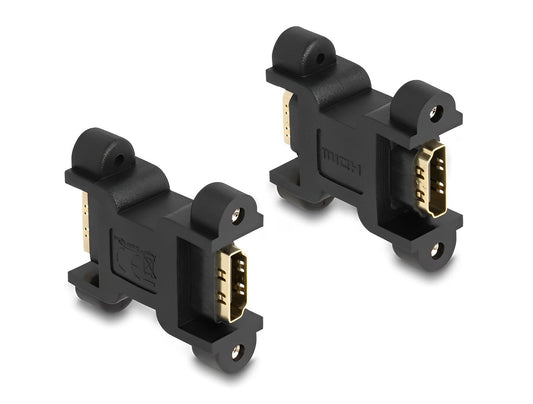 מופה HDMI 4K לפאנל נ/נ עם מרחק בין הברגים 30 מ"מ - delock.israel