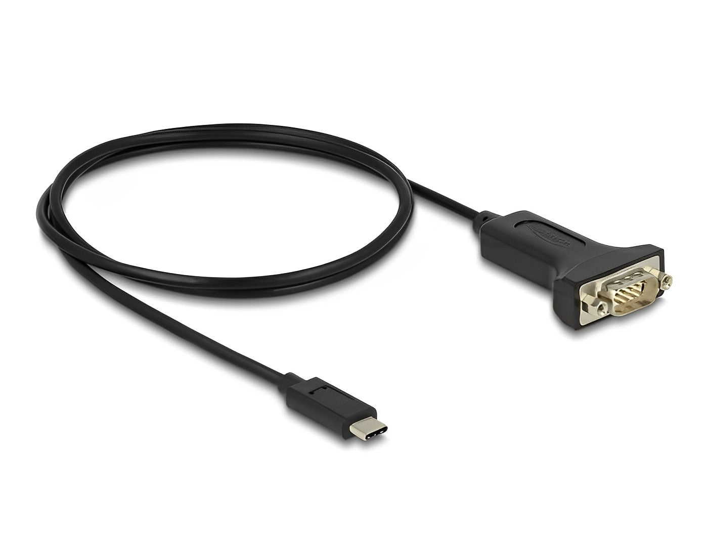 ממיר USB-C זכר לתקע DB9 Serial RS-232 צ'יפ FTDI אורך 1 מטר - delock.israel