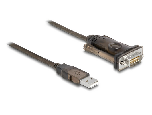ממיר USB לתקע DB9 Serial RS-232 צ'יפ Prolific אורך 1.5 מטר - delock.israel