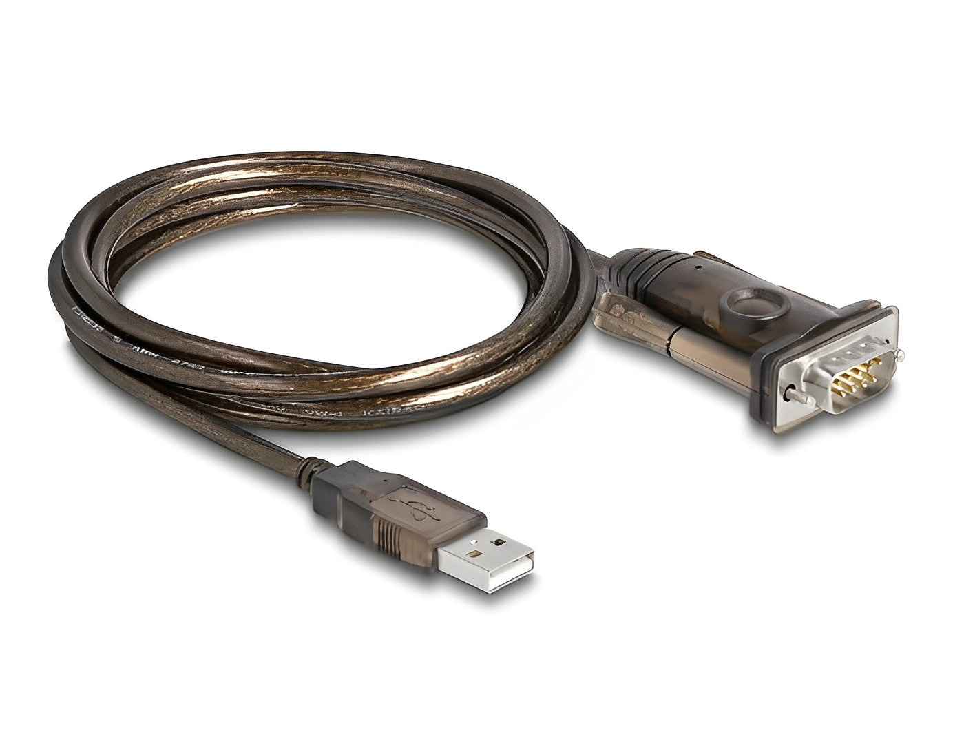 ממיר USB לתקע DB9 Serial RS-232 צ'יפ Prolific אורך 1.5 מטר - delock.israel