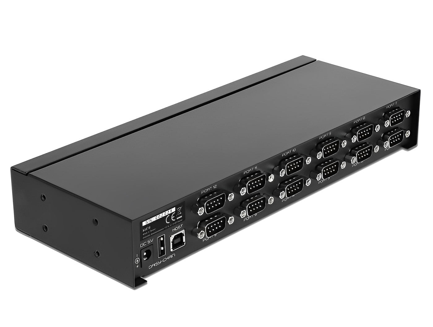 רכזת USB 2.0 עם 12 יציאות DB9 Serial RS-232 15kV ESD זכר צ'יפ FTDI - delock.israel