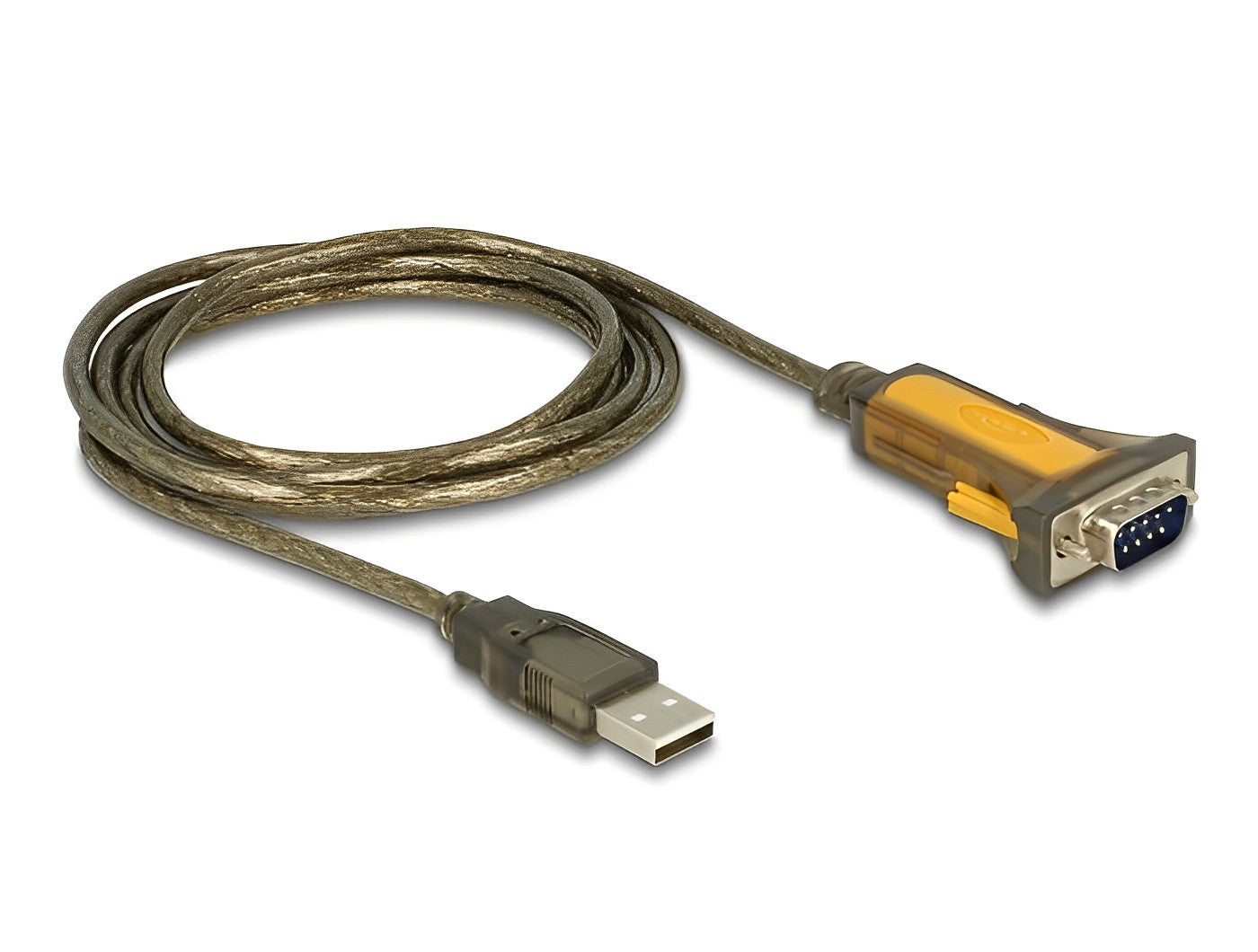 ממיר USB לתקע DB9 Serial RS-232 עם טווח טמפרטורות מורחב צ'יפ FTDI אורך 1 מטר - delock.israel