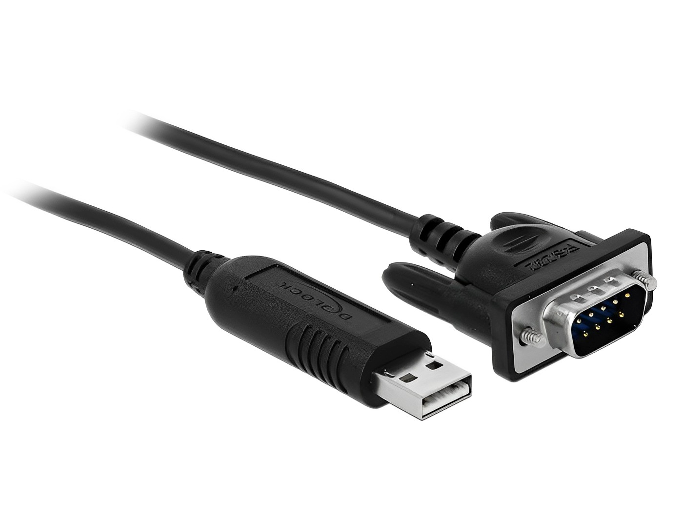 ממיר USB לתקע קומפקטי DB9 Serial RS-232 צ'יפ FTDI אורך 1.8 מטר - delock.israel