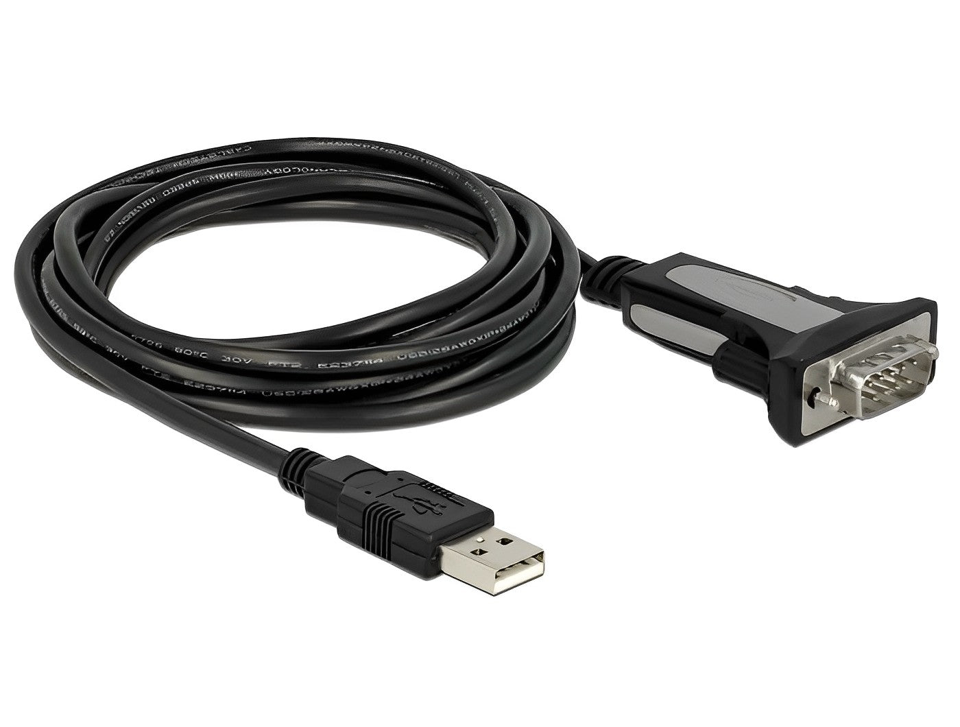 ממיר USB לתקע DB9 Serial RS-232 צ'יפ FTDI אורך 4 מטר - delock.israel