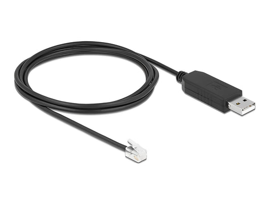 ממיר USB לתקע RJ9/RJ10 Serial RS-232 עם הגנת ESD צ'יפ FTDI עבור Celestron NexStar - delock.israel