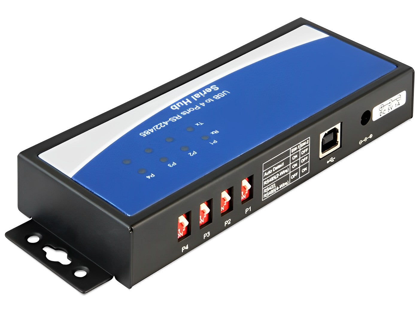 ממיר USB 2.0 עם 4 יציאות DB9 Serial RS-422/485 זכר צ'יפ FTDI - delock.israel