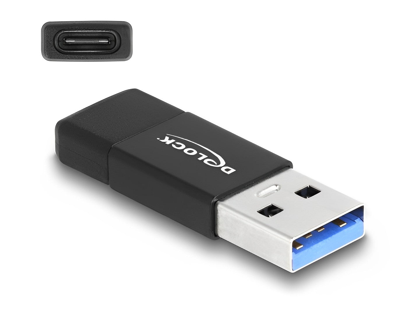 מתאם אקטיבי USB 3.2 Gen 2 תקע USB-A לשקע USB-C צ'יפ VIA - delock.israel