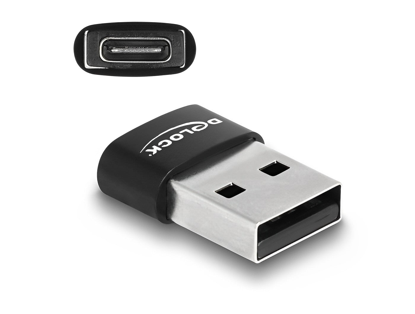 מתאם USB 2.0 תקע USB-A לשקע USB-C - delock.israel