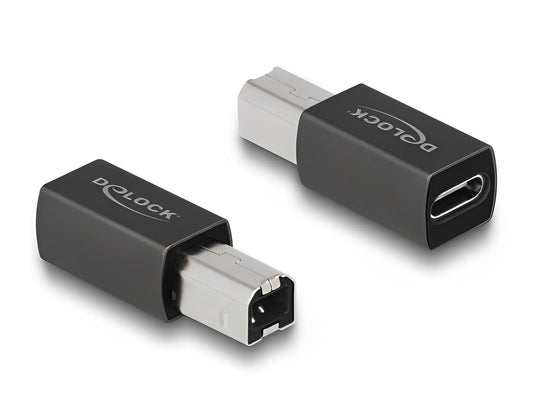 מתאם USB 2.0 תקע USB-B לשקע USB-C - delock.israel