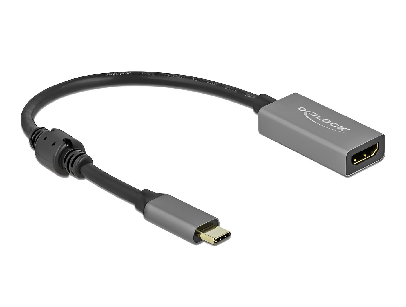 מתאם תצוגה אקטיבי תקע USB-C לשקע HDMI 4K 60 Hz תומך HDR - delock.israel