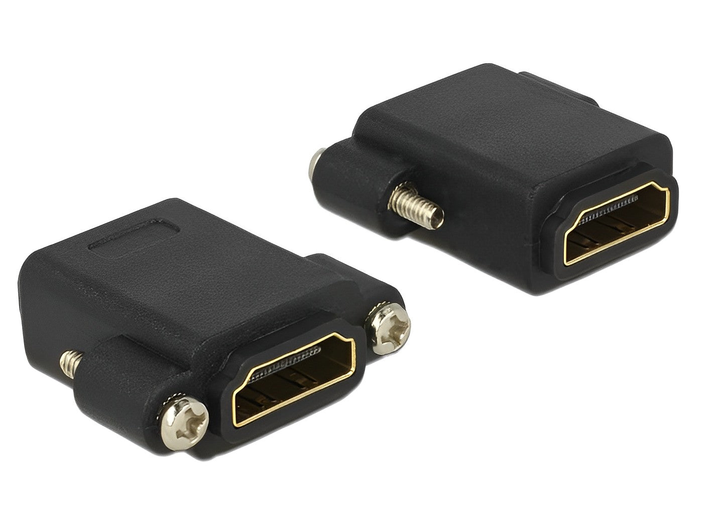 מופה HDMI 4K לפאנל נ/נ עם מרחק בין הברגים 25 מ"מ - delock.israel
