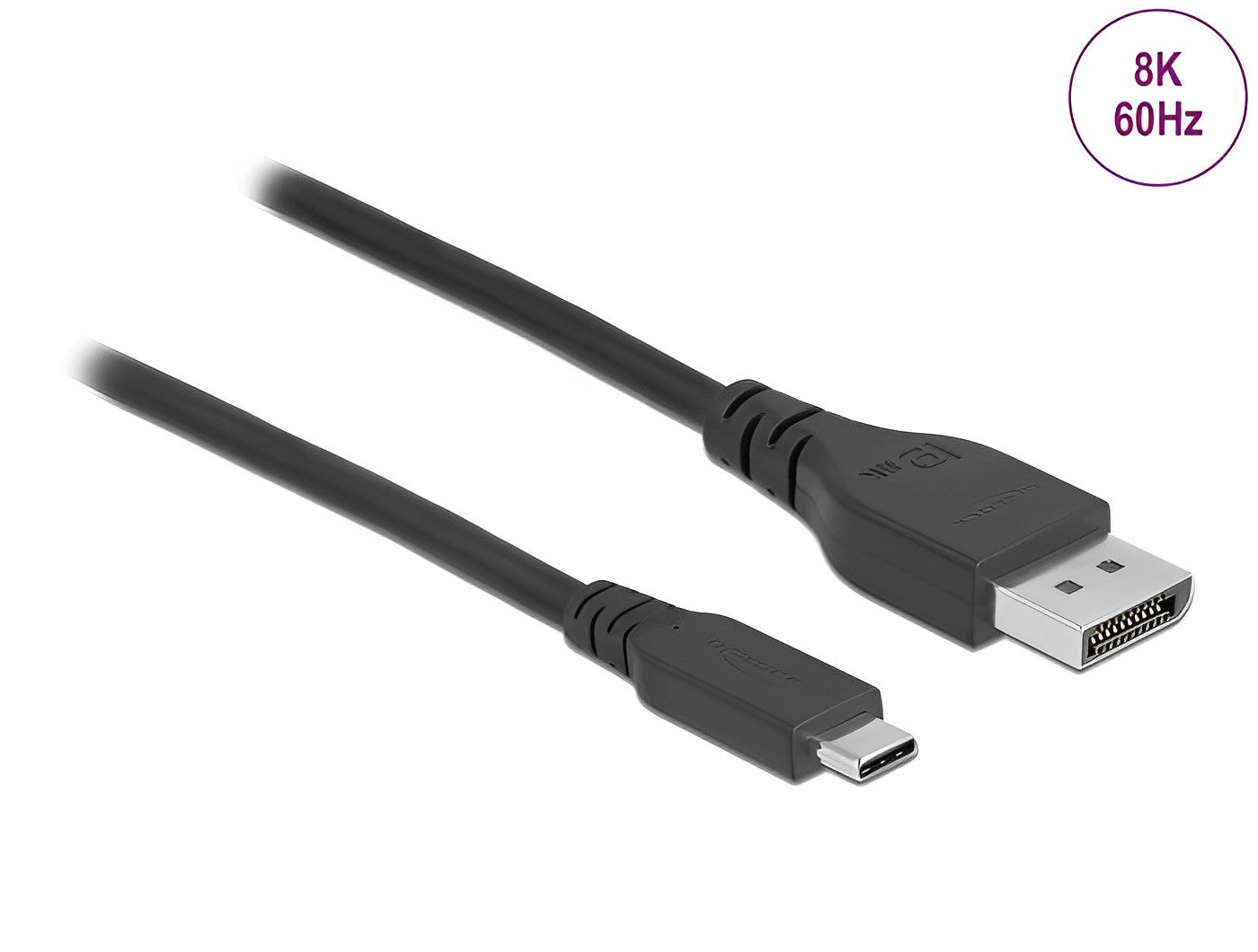 כבל תצוגה דו - כיווני תקע USB-C לתקע DisplayPort 8K תומך 60 הרץ - delock.israel