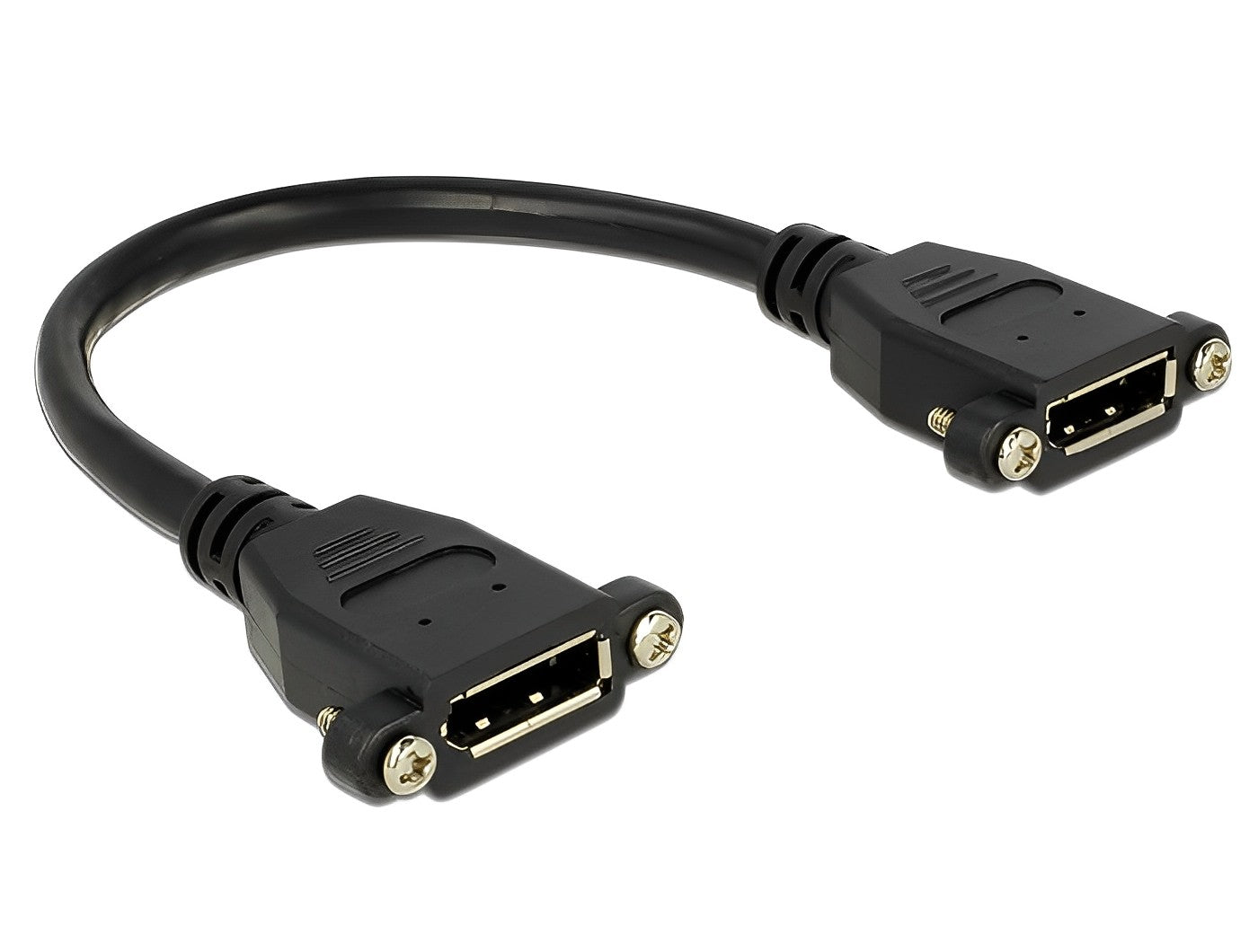 כבל מאריך DisplayPort 4K לפאנל נ/נ מרחק בין הברגים 27 מ"מ - delock.israel