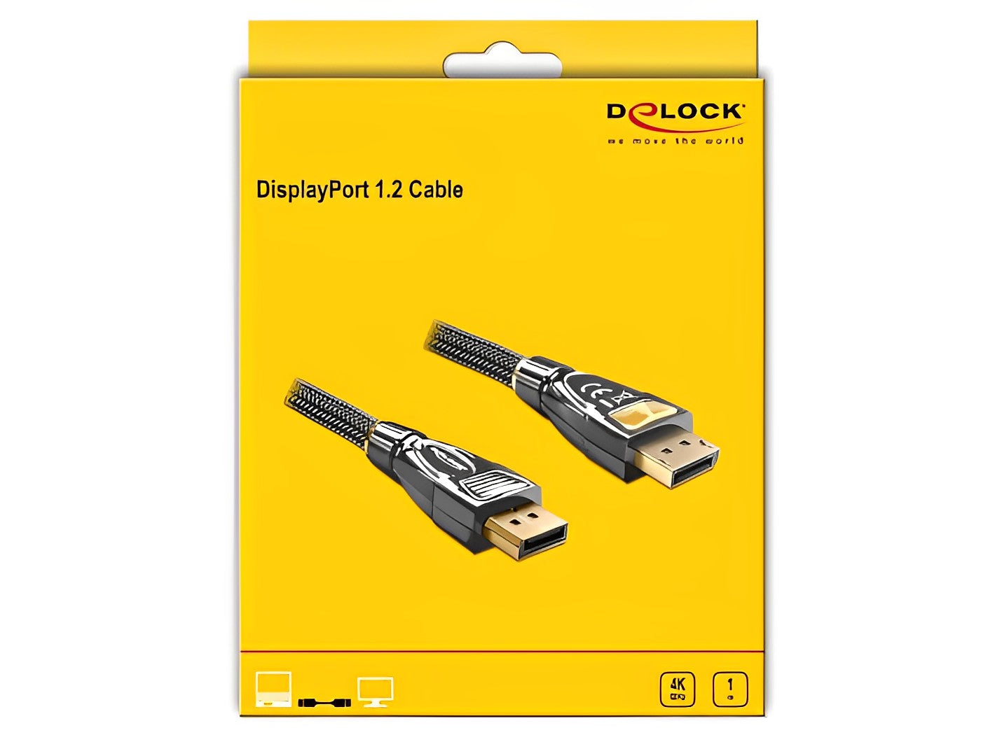 כבל DisplayPort 1.2 4K Premium ז/ז תומך 60 הרץ - delock.israel