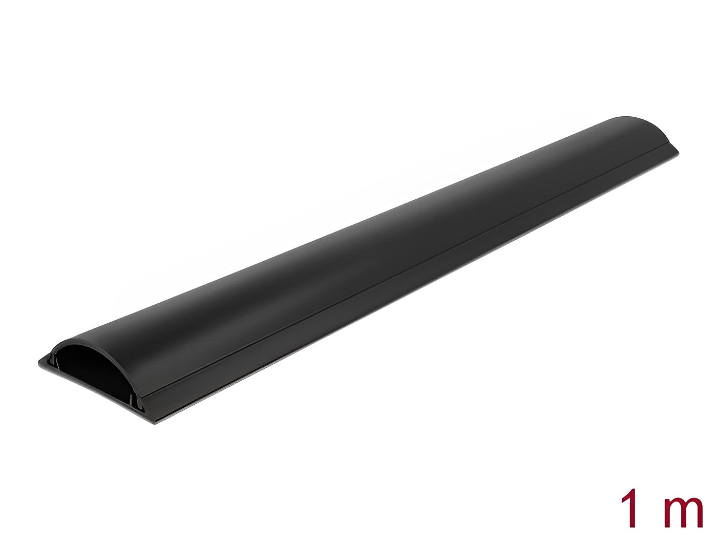 תעלת דריכה לכבלים PVC עם פס דבק צבע שחור - delock.israel