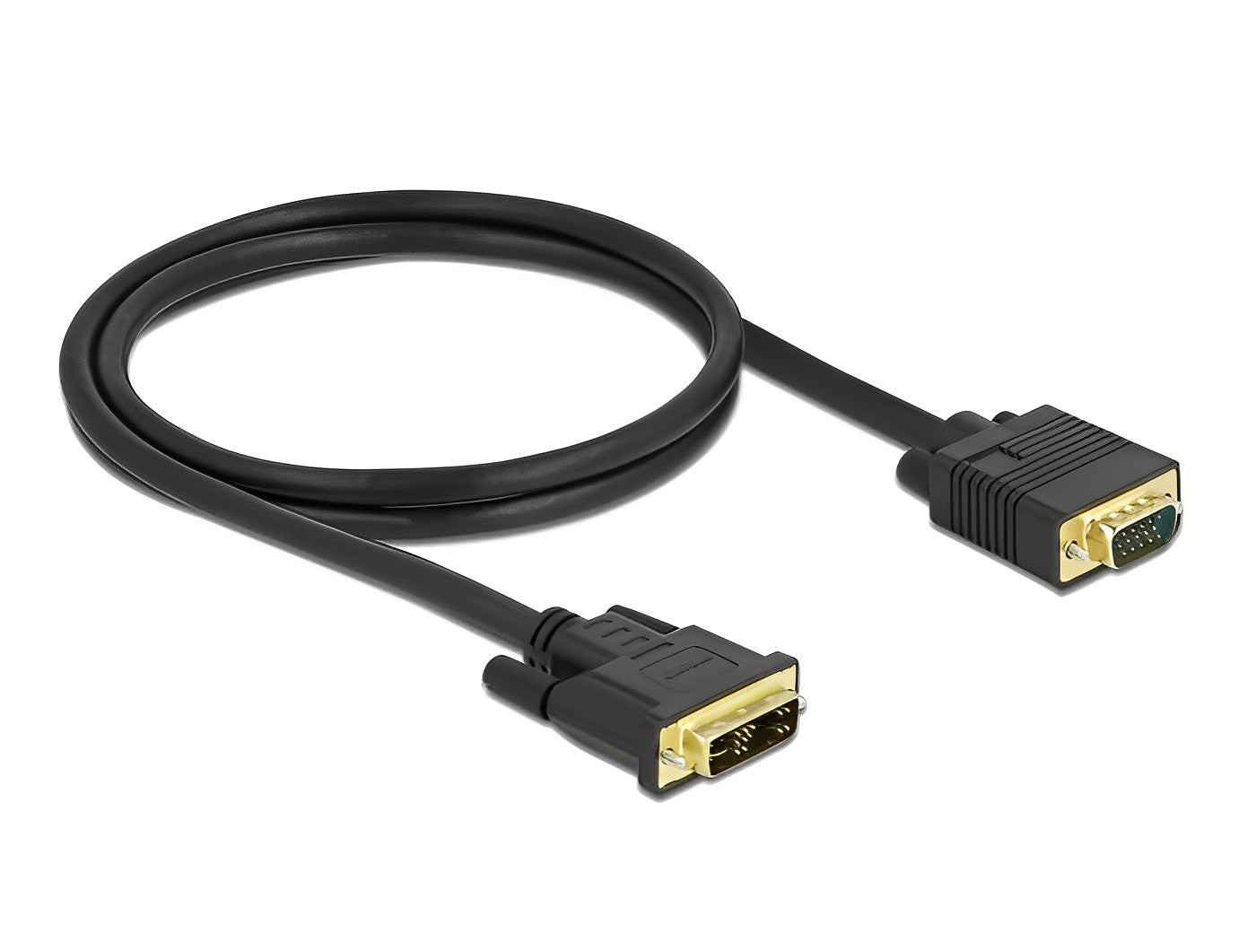 כבל תצוגה תקע VGA לתקע DVI 12+5 - delock.israel