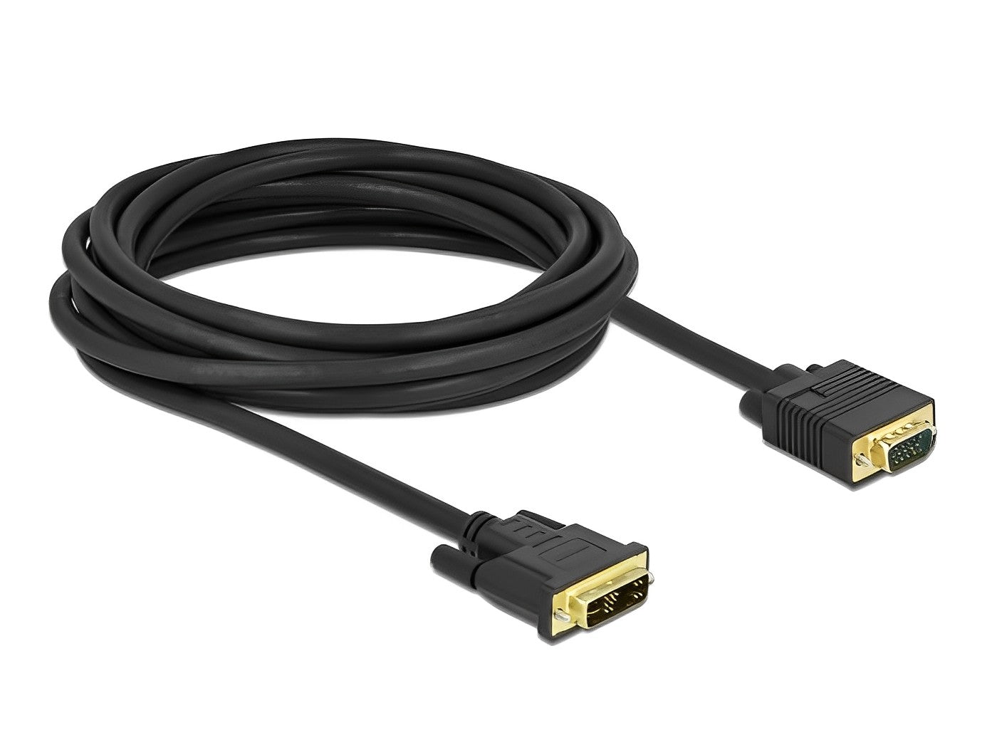 כבל תצוגה תקע VGA לתקע DVI 12+5 - delock.israel