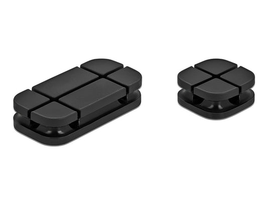 אירגונית לסידור כבלים עם דבק דו צדדי סט משולב - delock.israel