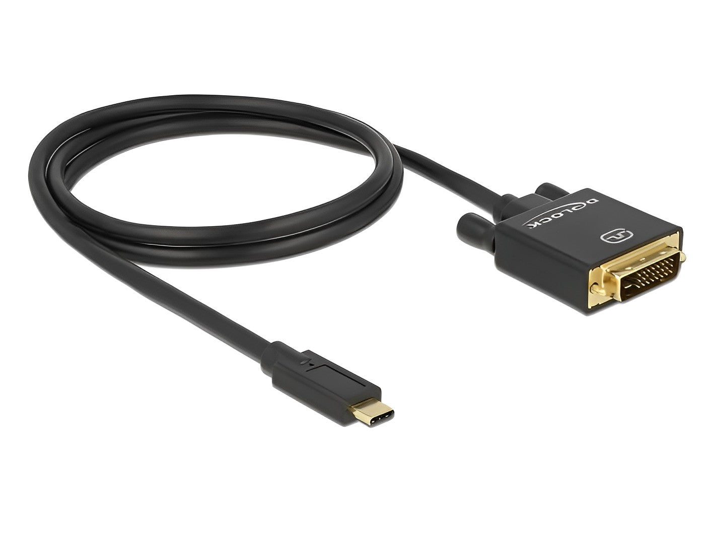 כבל תצוגה תקע USB-C לתקע DVI 4K תומך 30 הרץ - delock.israel