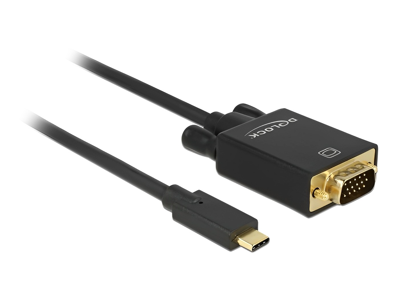 כבל תצוגה תקע USB-C לתקע VGA תומך 60 הרץ - delock.israel