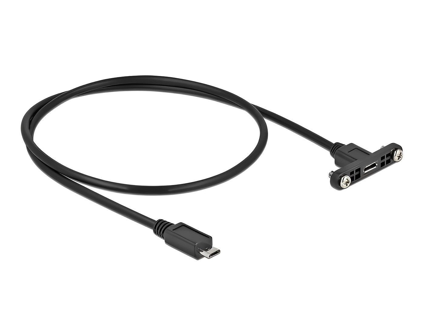 כבל מאריך מיקרו USB-B 2.0 לפאנל ז/נ מרחק בין הברגים 30 מ"מ - delock.israel