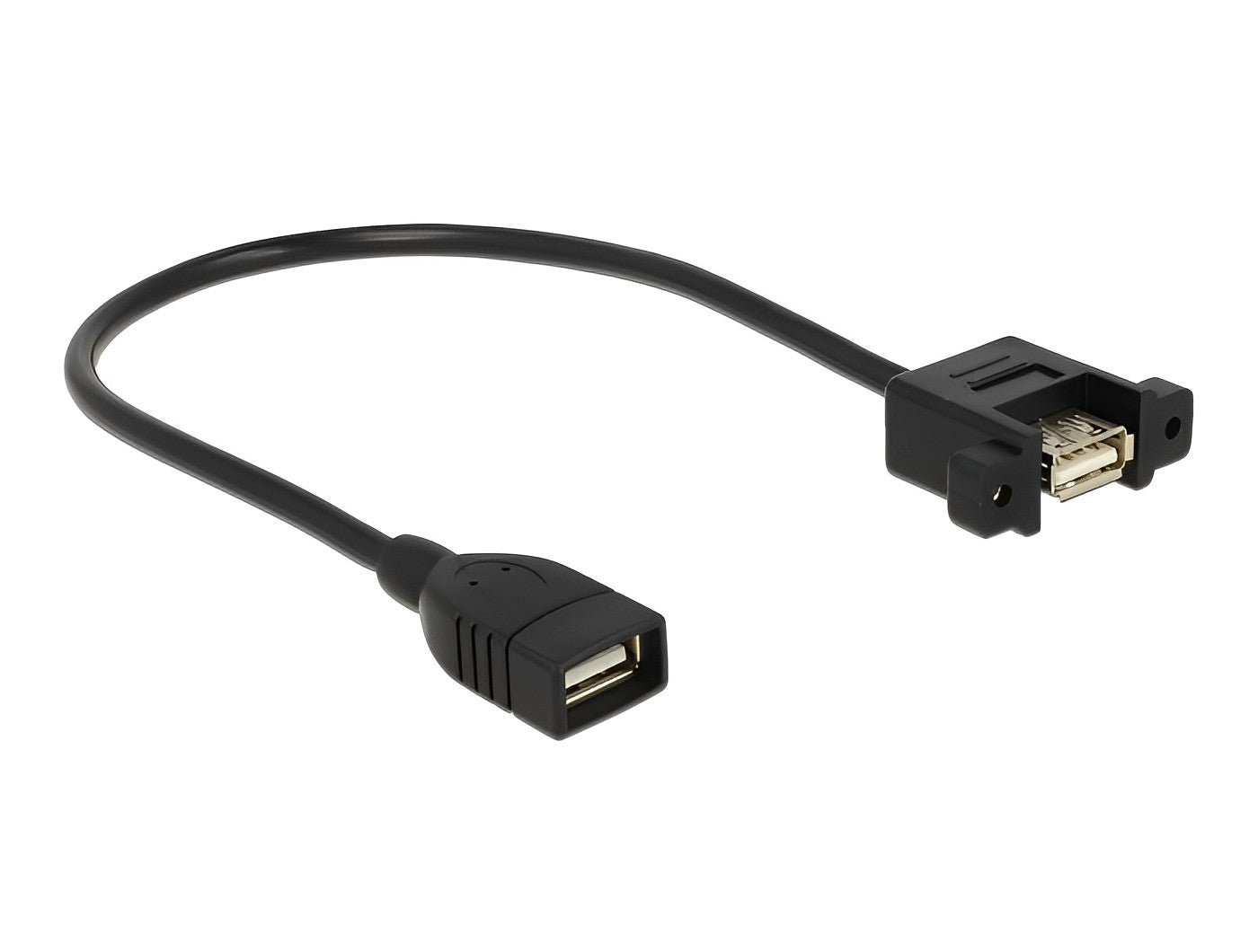 כבל מאריך USB-A 2.0 לפאנל נ/נ מרחק בין הברגים 30 מ"מ - delock.israel