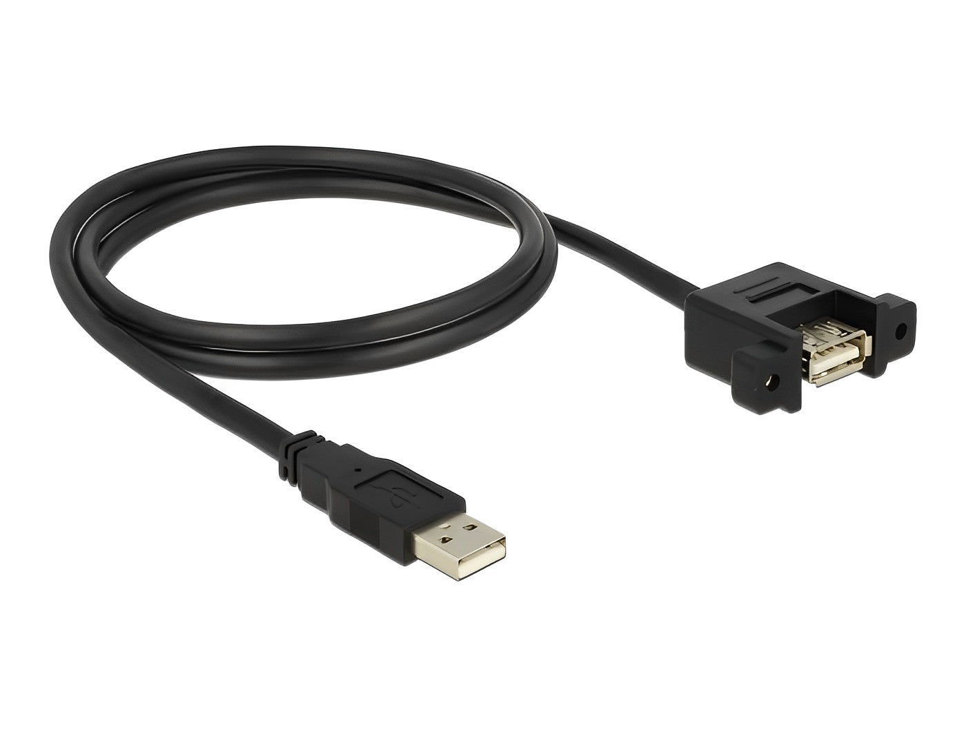 כבל USB-A 2.0 לפאנל ז/נ מרחק בין הברגים 30 מ"מ - delock.israel