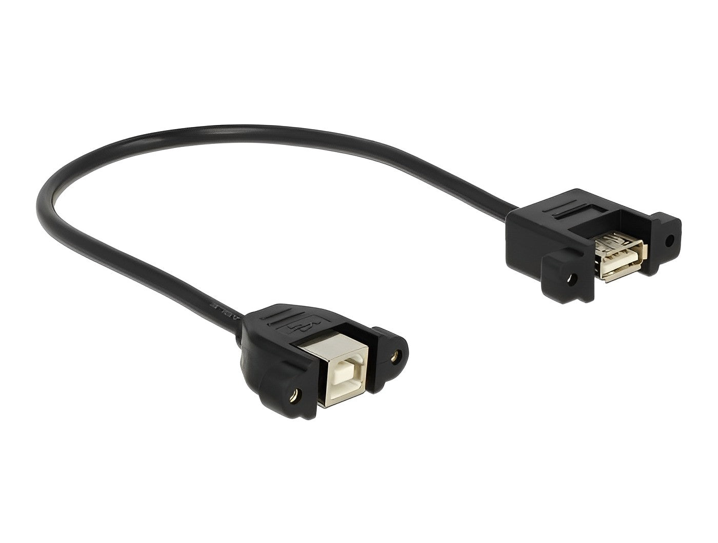 כבל USB 2.0 לפאנל שקע USB-A עם מרחק בין הברגים 30 מ"מ לשקע USB-B - delock.israel