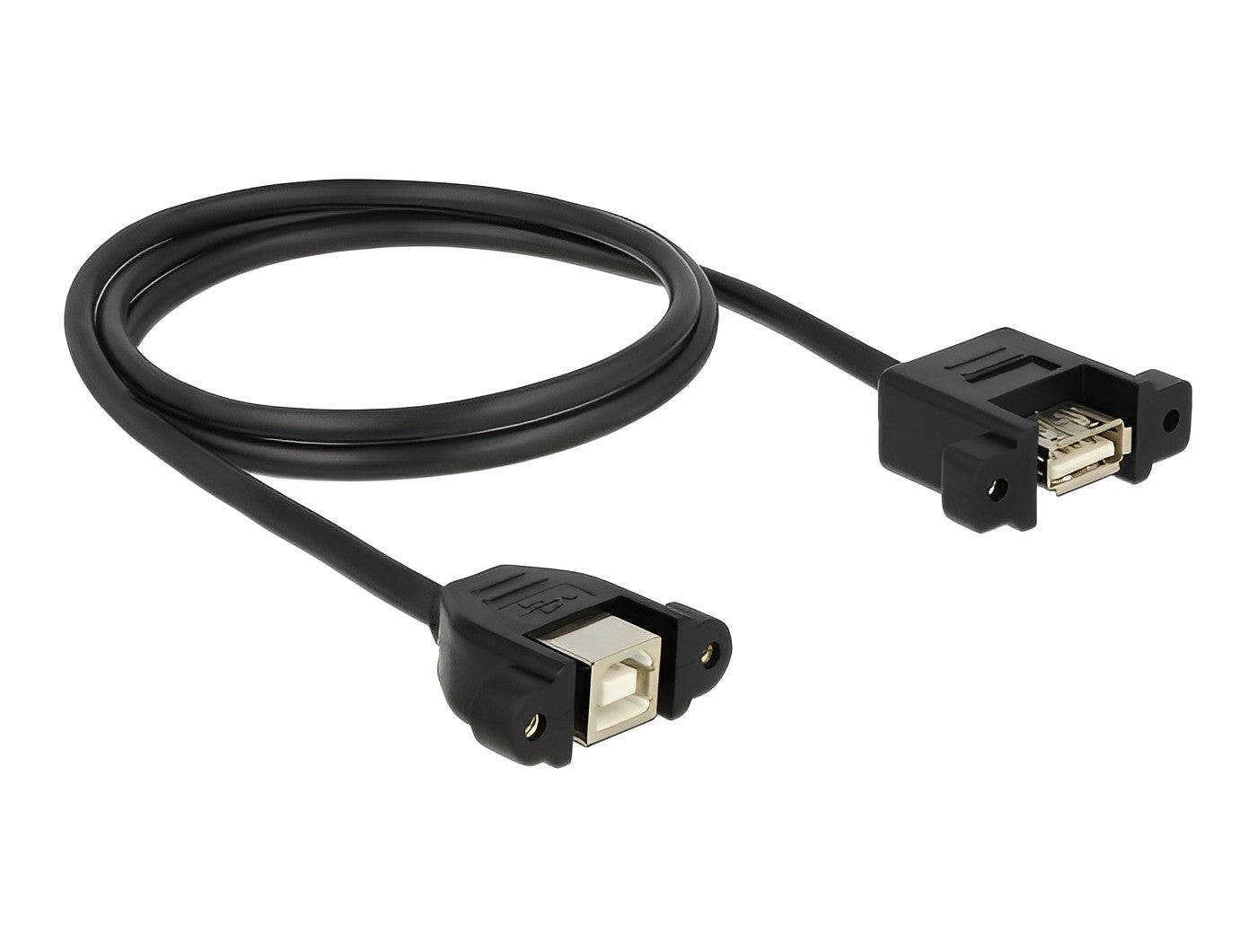 כבל USB 2.0 לפאנל שקע USB-A עם מרחק בין הברגים 30 מ"מ לשקע USB-B - delock.israel