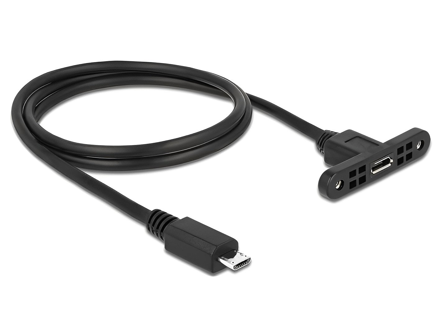 כבל מאריך מיקרו USB-B 2.0 לפאנל ז/נ מרחק בין הברגים 30 מ"מ - delock.israel