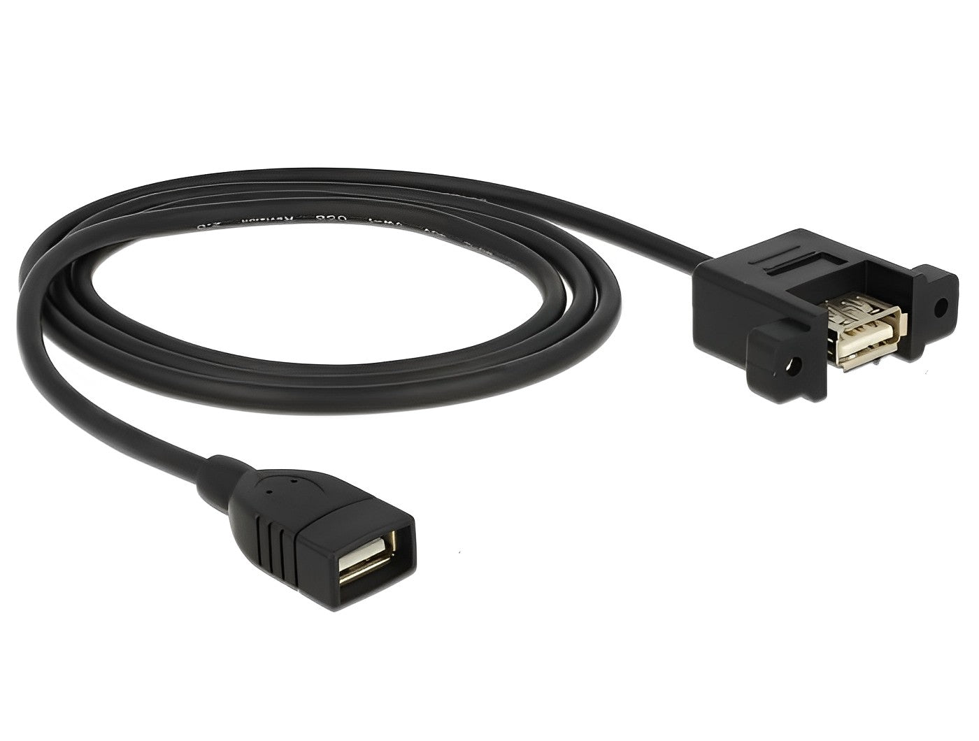 כבל מאריך USB-A 2.0 לפאנל נ/נ מרחק בין הברגים 30 מ"מ - delock.israel