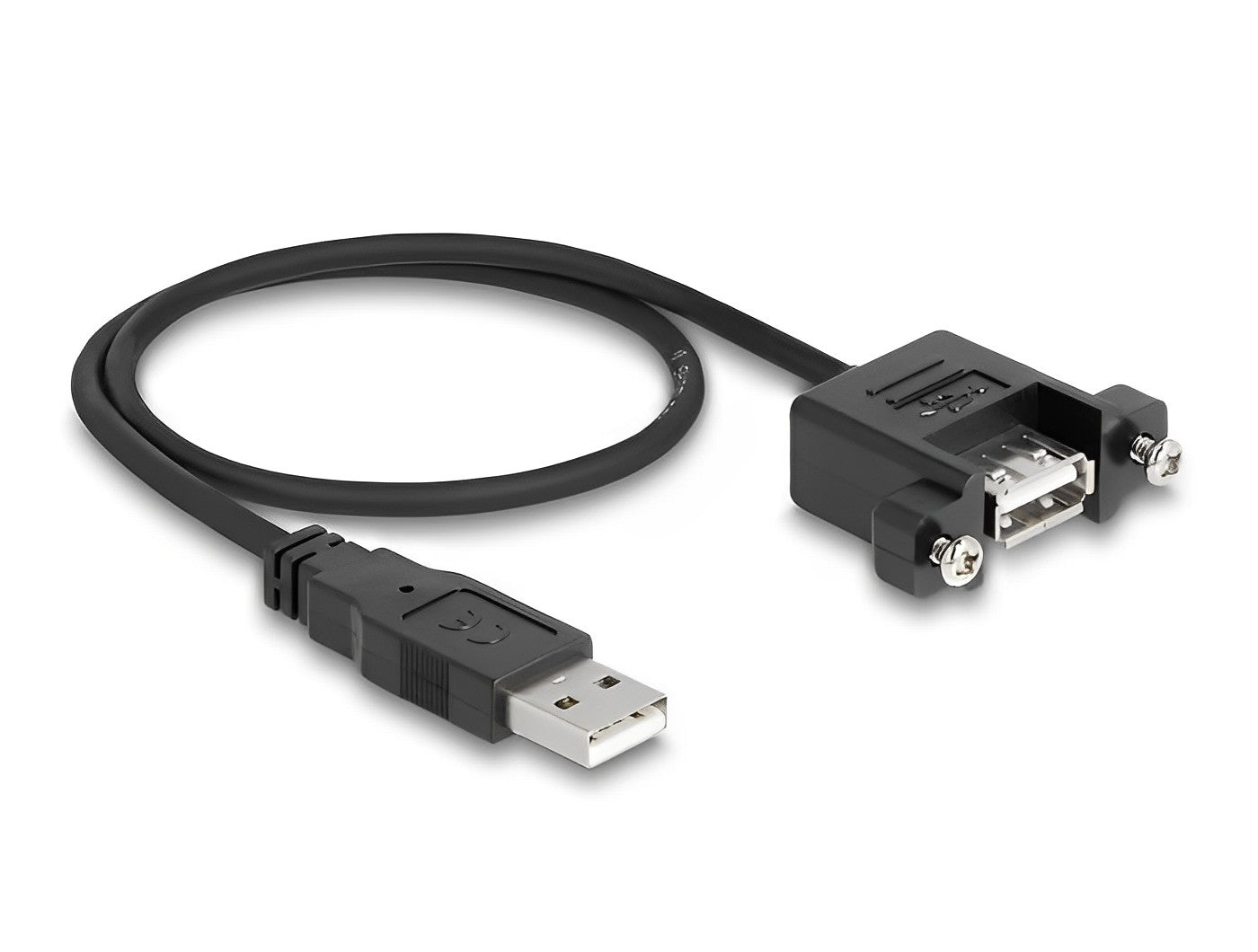 כבל USB-A 2.0 לפאנל ז/נ מרחק בין הברגים 30 מ"מ - delock.israel