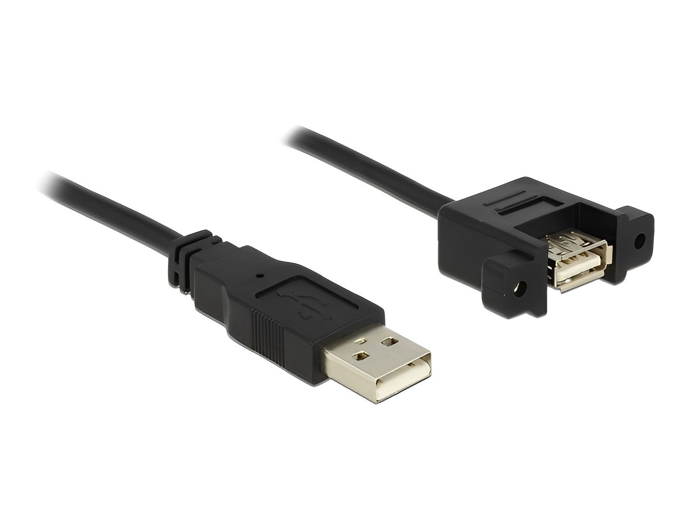 כבל USB-A 2.0 לפאנל ז/נ מרחק בין הברגים 30 מ"מ - delock.israel