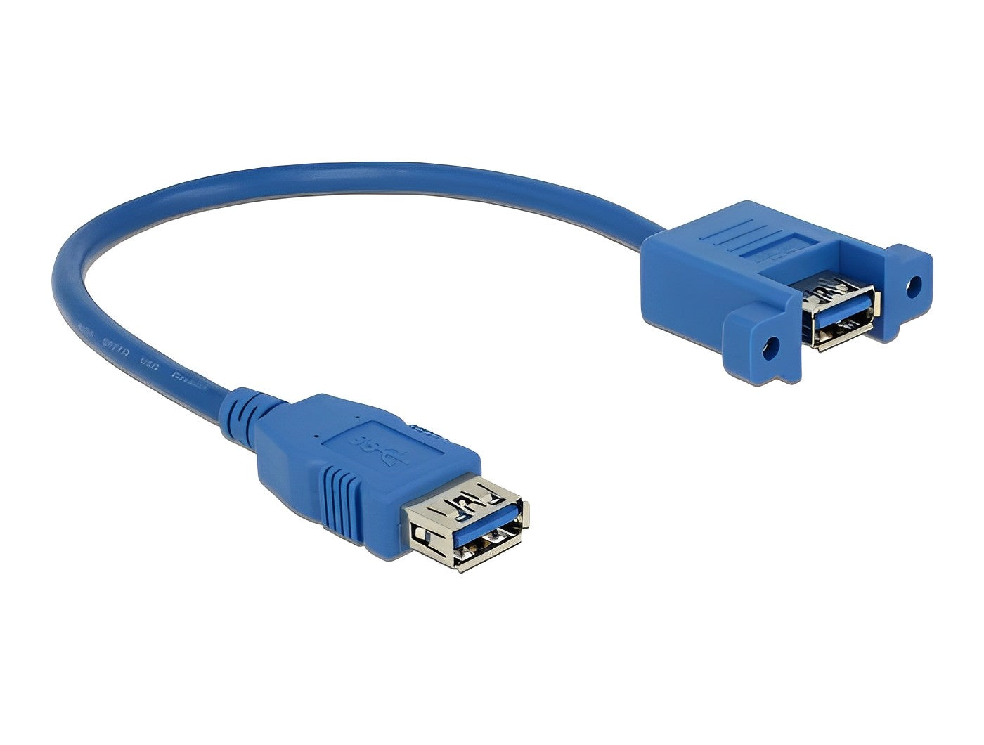 כבל מאריך USB-A 3.0 לפאנל נ/נ מרחק בין הברגים 30 מ"מ - delock.israel