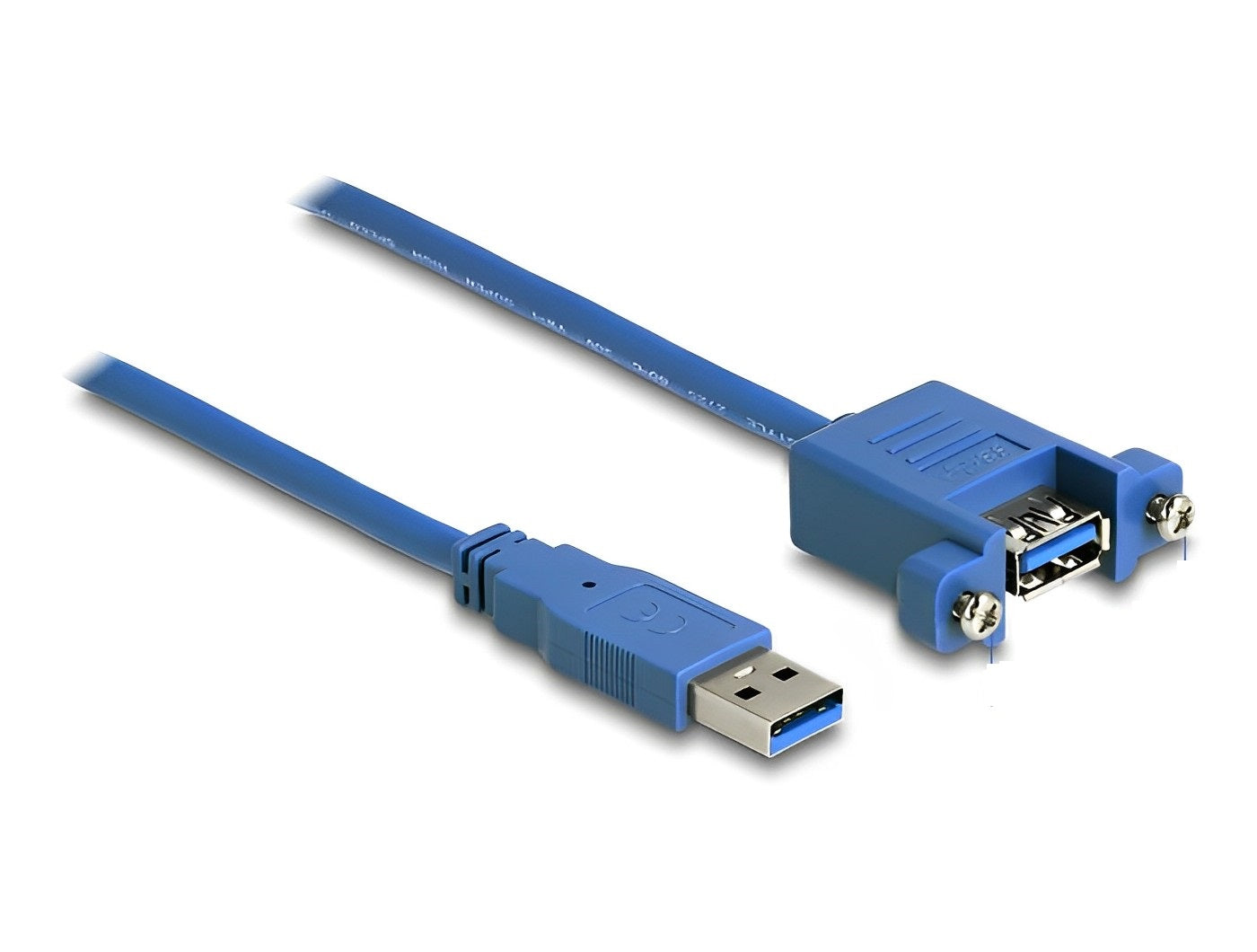 כבל מאריך USB-A 3.0 לפאנל ז/נ מרחק בין הברגים 30 מ"מ - delock.israel