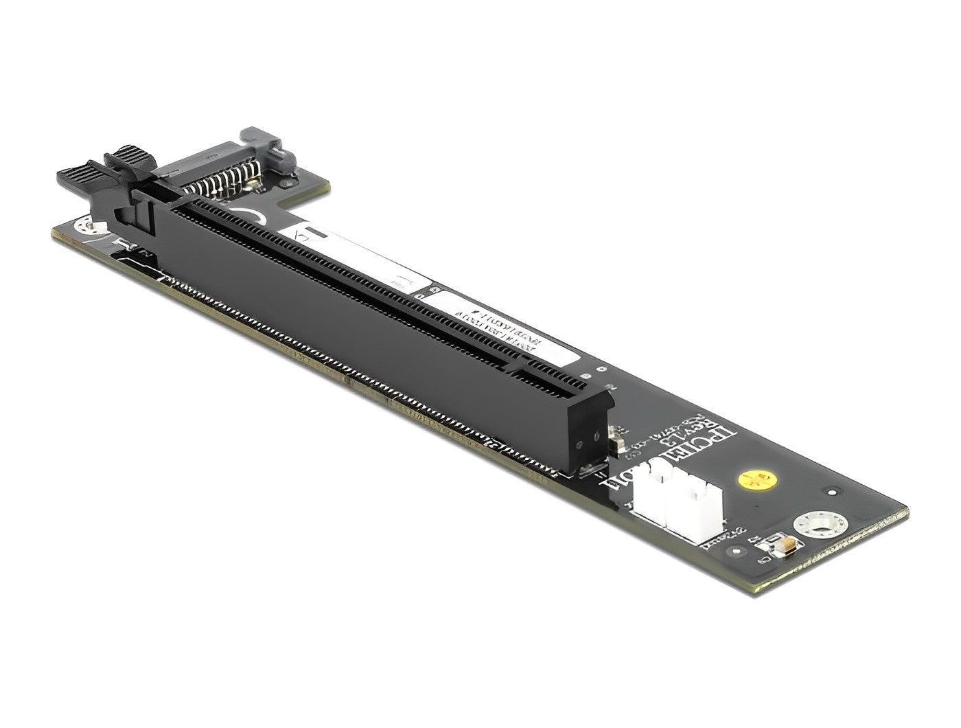 ממיר זה מבית Delock גרמניה מתחבר למערכת דרך ממשק SFF-8654 ומספק חריץ PCI Express x16, אליו ניתן לחבר כרטיסי PCI Express שונים