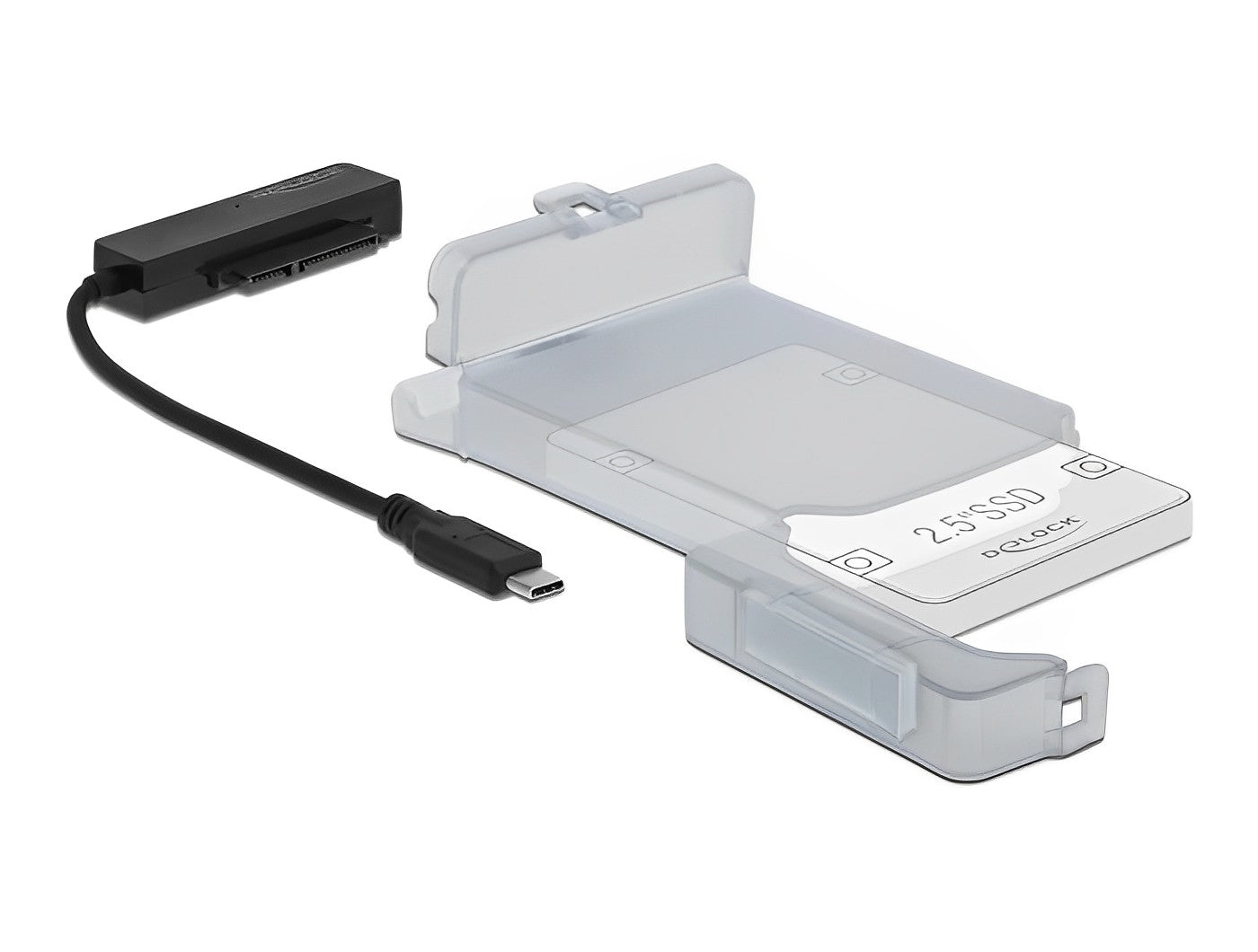 ממיר USB-C 3.2 Gen 2 לחיבור SATA 6 Gbps עם כיסוי הגנה 2.5 אינץ' - delock.israel