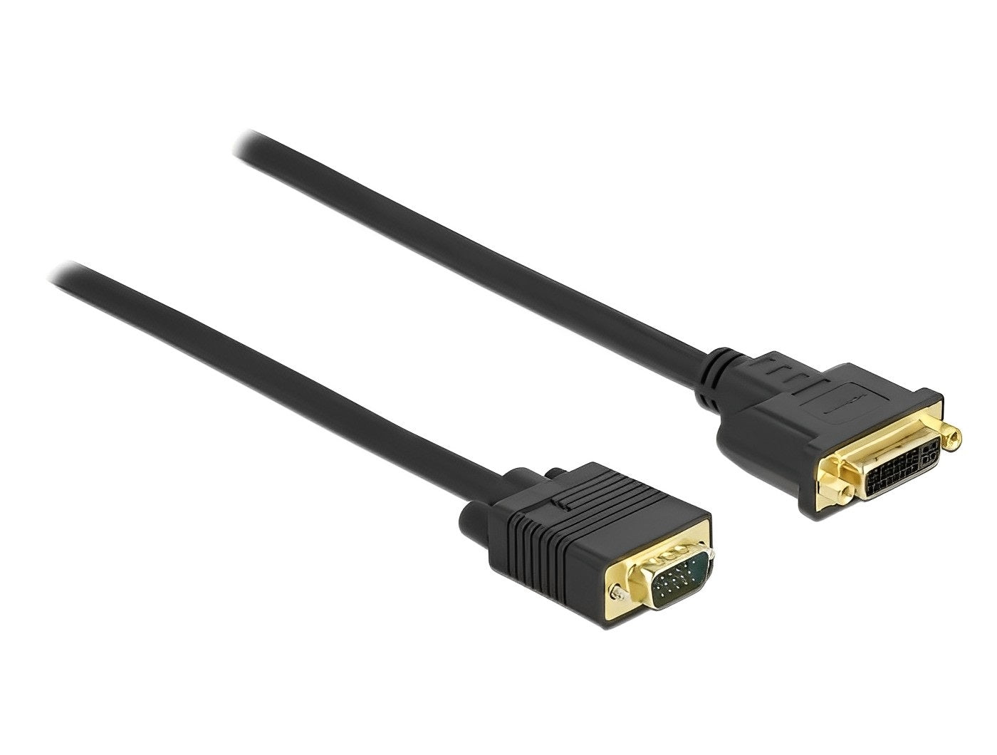 כבל תצוגה תקע VGA לשקע DVI 24+5 - delock.israel