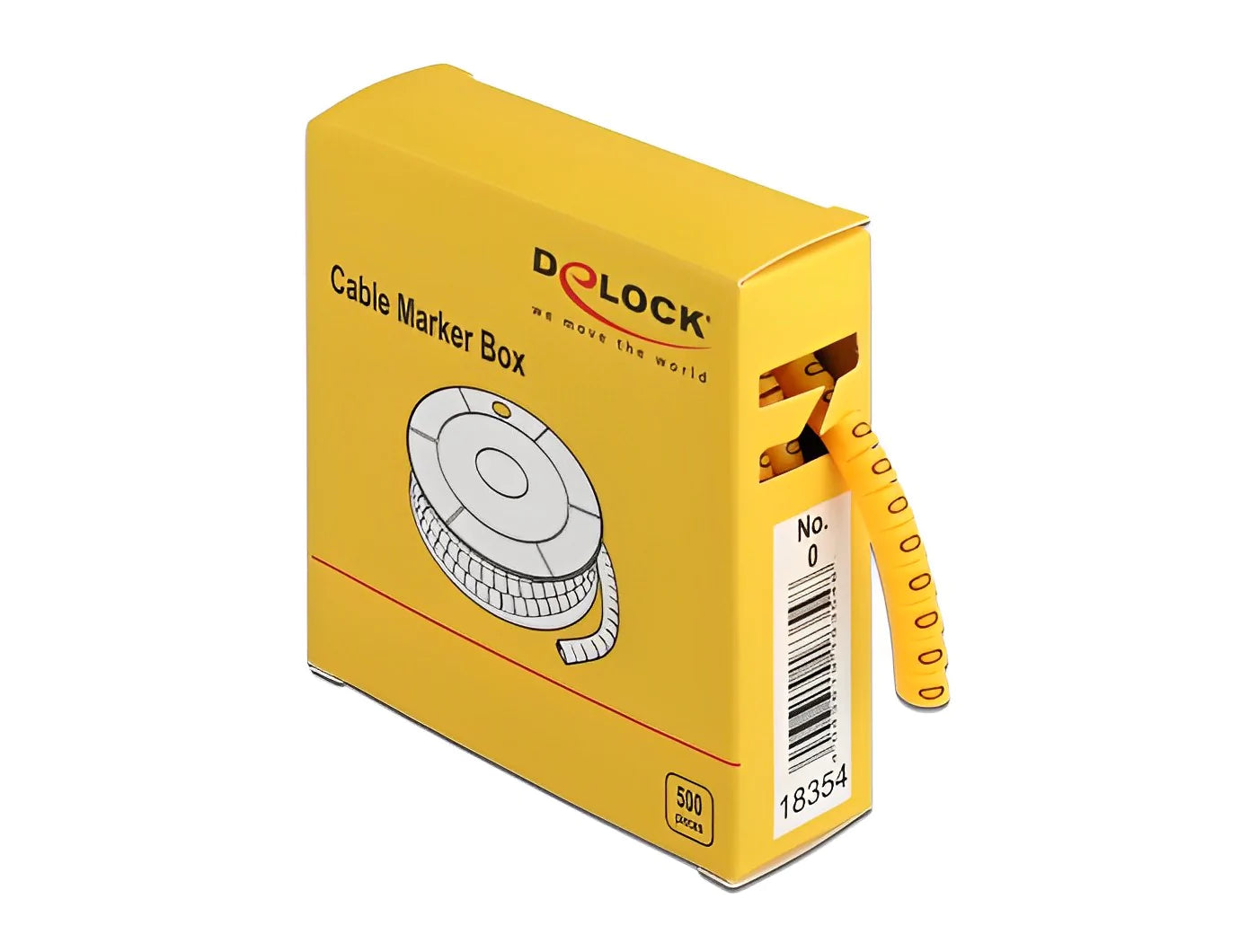 קליפסים מספרים לסימון כבלים בקוטר 4 עד 6 מ"מ - delock.israel