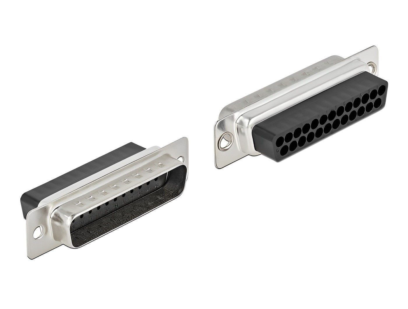 מעביר תקע D-Sub 25 Pin לשני שקעים RJ45 - delock.israel