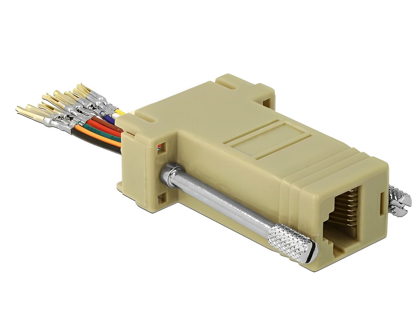 מעביר שקע D-Sub 9 Pin לשקע RJ45 - delock.israel