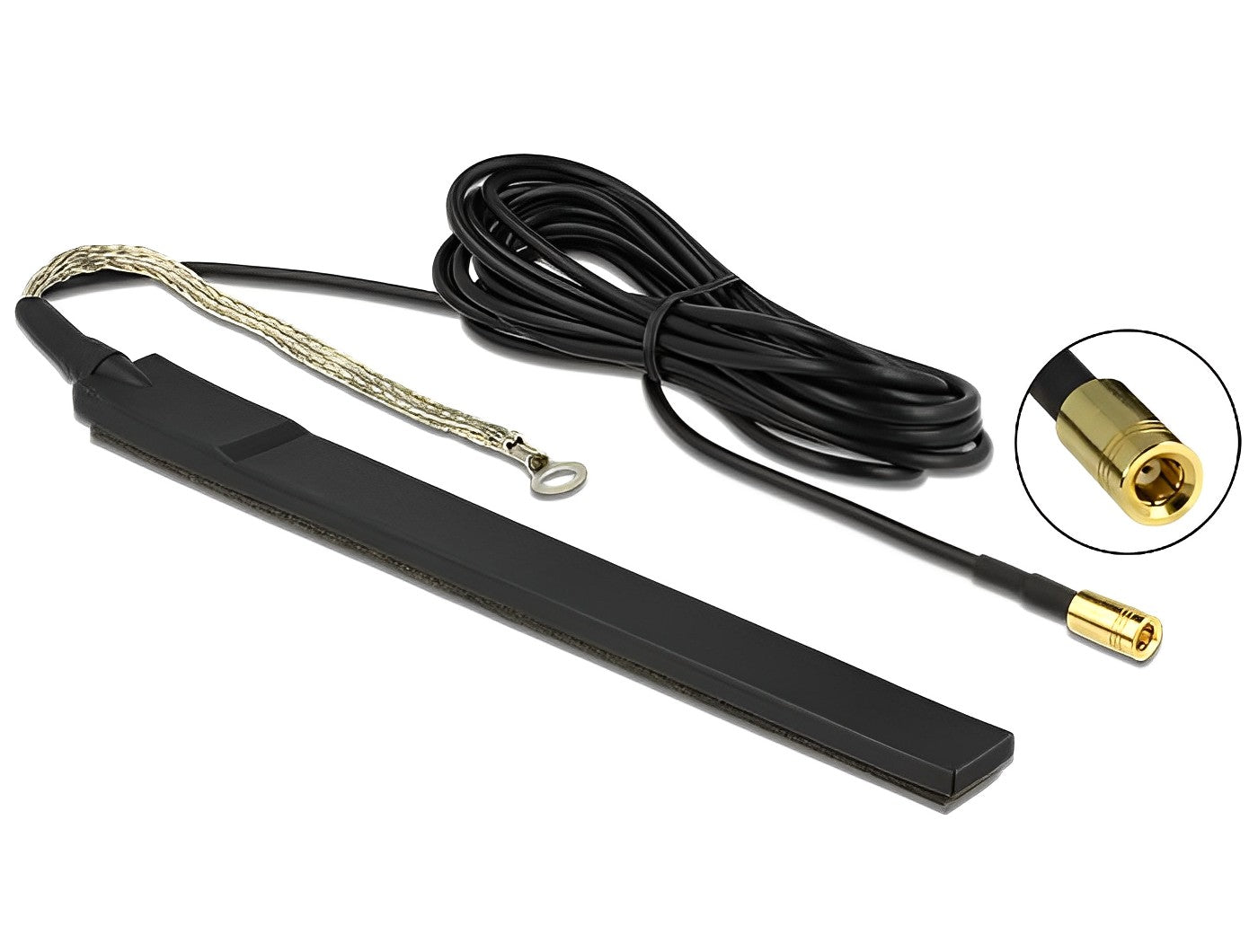 אנטנה אקטיבית כלל כיוונית DAB+ 23 dBi חיצונית מחבר SMB plug - delock.israel