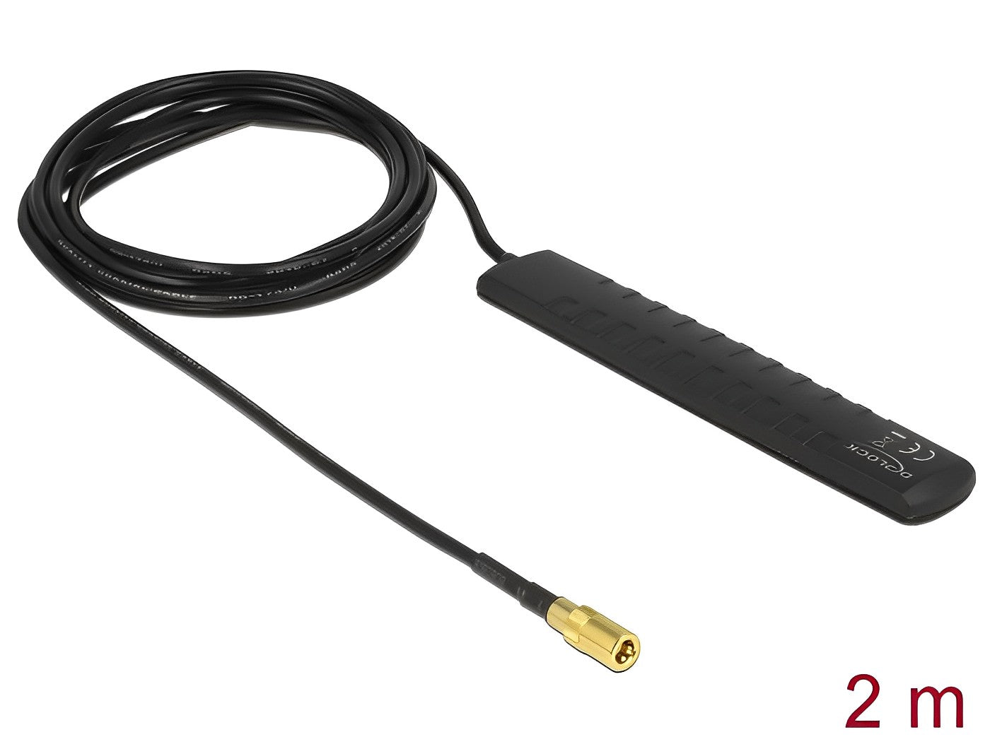 אנטנה אקטיבית כלל כיוונית DAB+ DVB-T2 20 dBi פנימית בהדבקה עצמית מחבר SMB plug - delock.israel