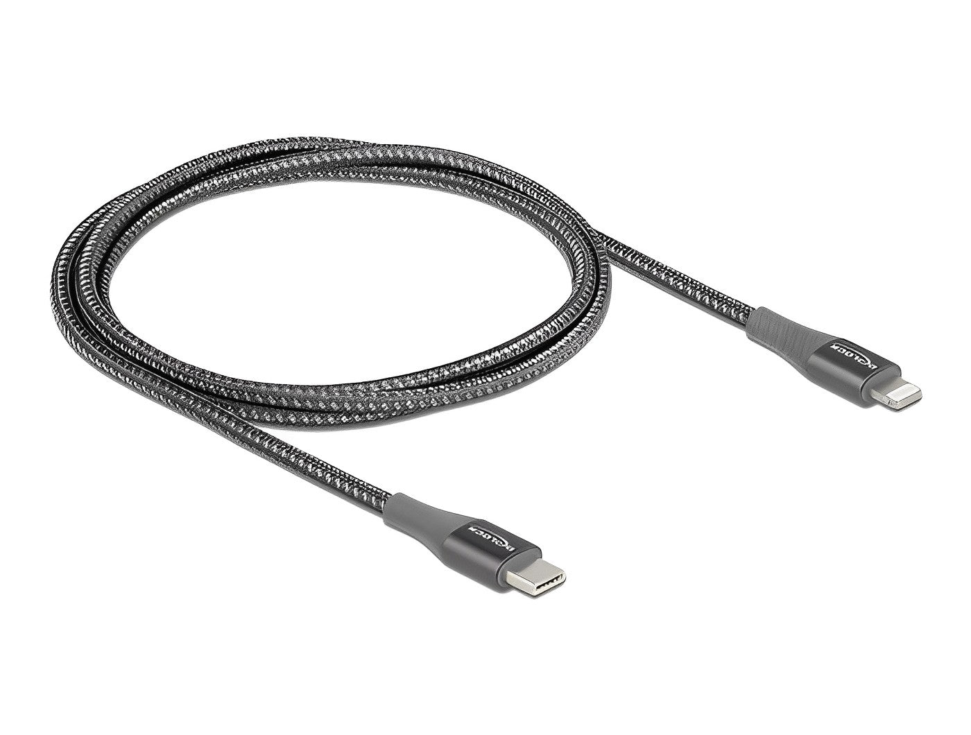 כבל טעינה ונתונים תקע USB-C לתקע Lightning MFi Certified - delock.israel