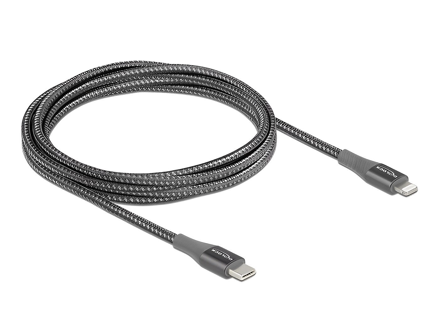כבל טעינה ונתונים תקע USB-C לתקע Lightning MFi Certified - delock.israel