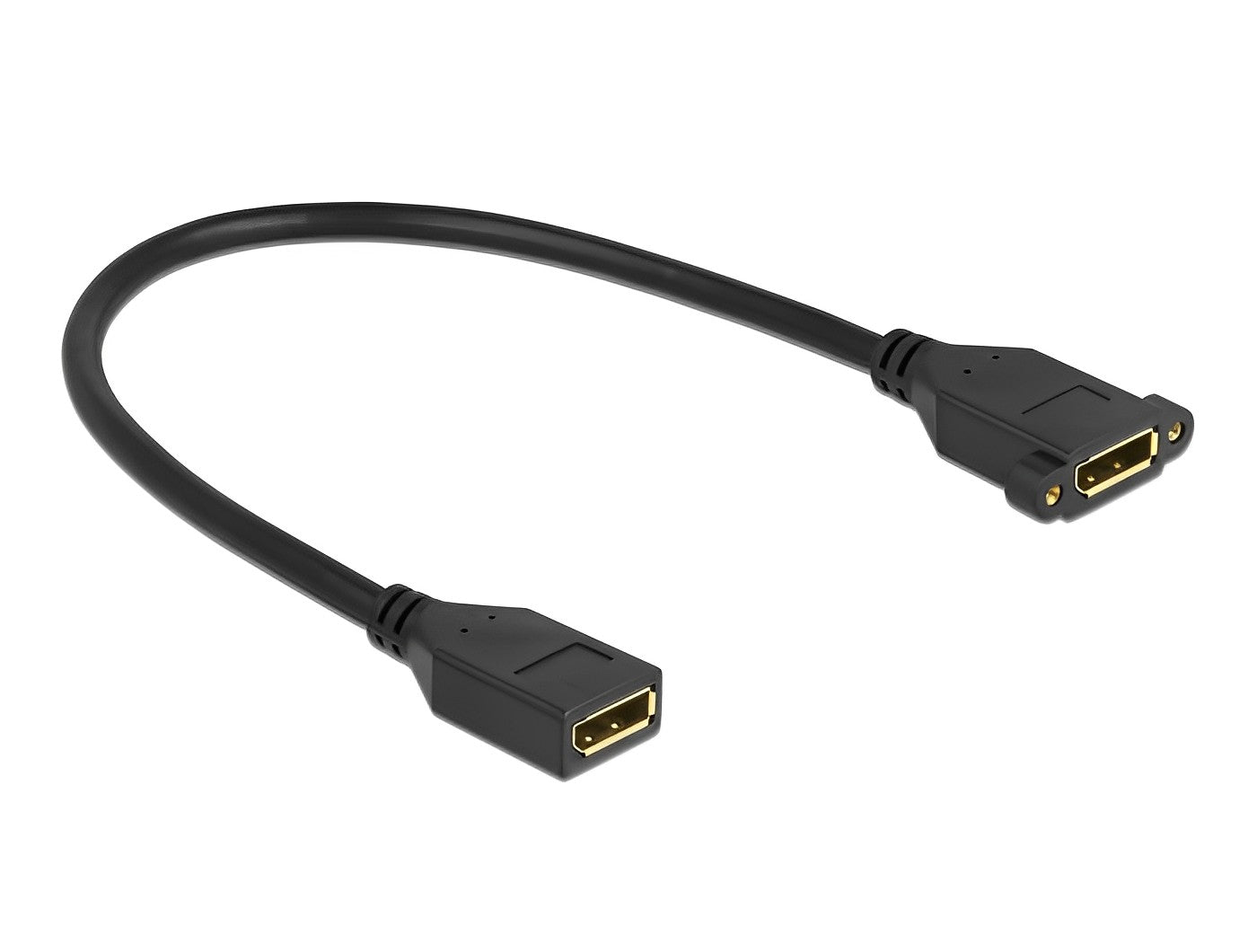 כבלמאריך DisplayPort 1.2 4K לפאנל נ/נ מרחק בין הברגים 27 מ"מ - delock.israel