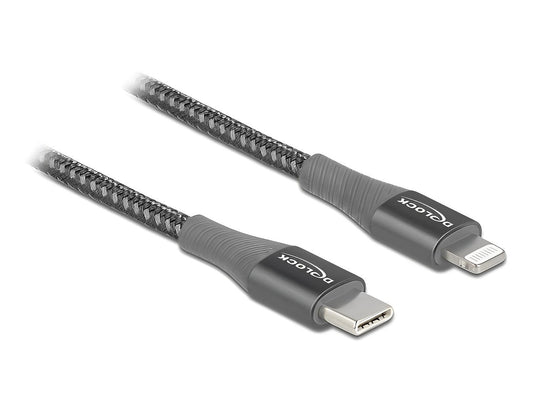כבל טעינה ונתונים תקע USB-C לתקע Lightning MFi Certified - delock.israel