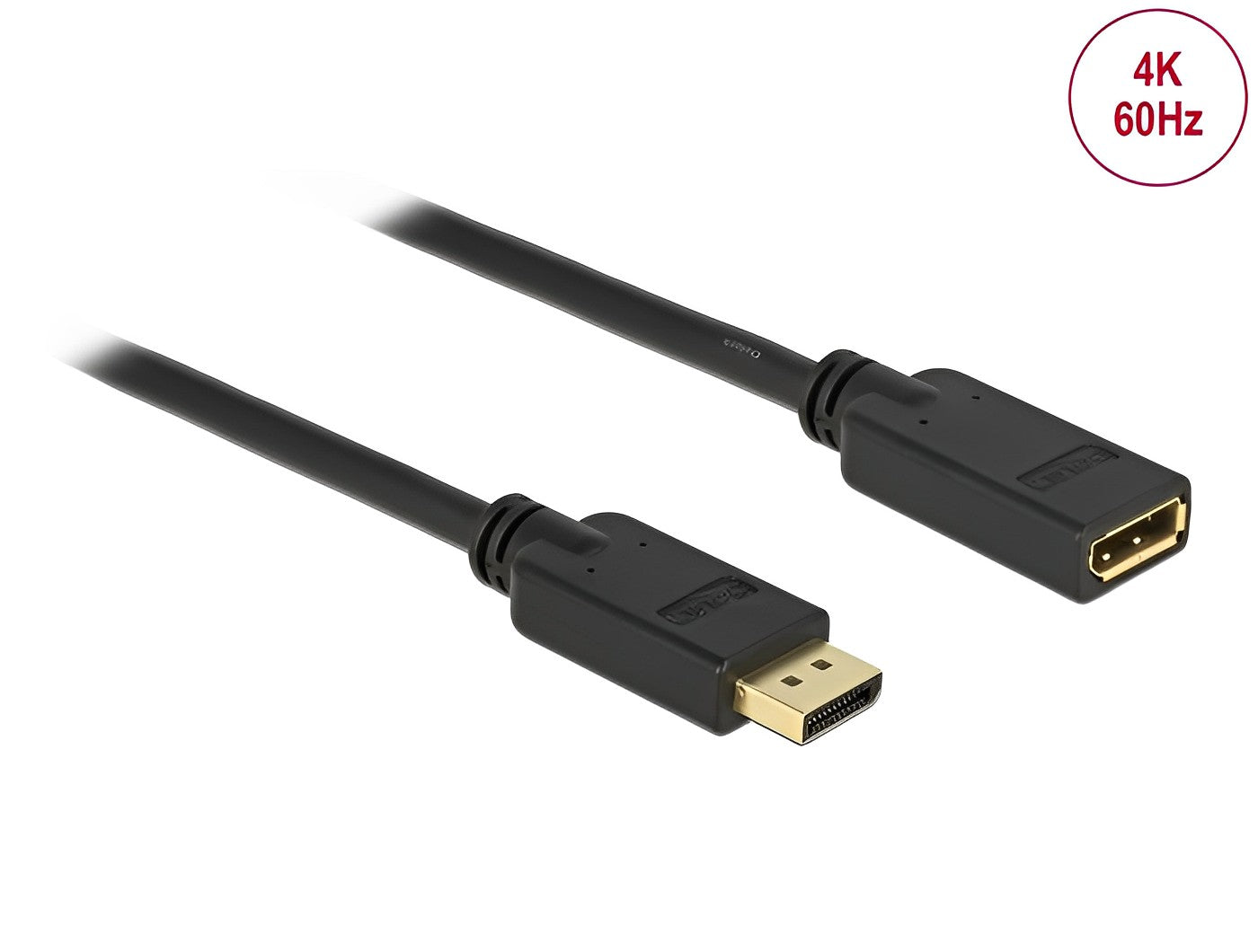 כבל מאריך DisplayPort 1.2 4K ז/נ תומך 60 הרץ - delock.israel
